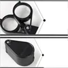 Microscopio 20X Pieghevole per gioielli Lente d'ingrandimento portatile Lente d'ingrandimento tascabile Lente d'ingrandimento adorabile Occhiali d'ingrandimento in metallo