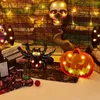 Nueva lámpara de Halloween, suministros de plástico para eventos y fiestas, luz nocturna de fantasma y murciélago de calabaza para decoración de hogar, Bar y comedor