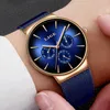 LIGE Fashion Mens Watches Luxury Brand Business Blue Quartz Watch Mens Casual Waterproof Cool Watch Relogio Masculino 210527