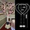 144cm Heart Shaped Balloon Stand Wedding Parties Decorations Love Balloons Wreath Arch Frame Valentines Day Bridal Ballons Deco Party Decora