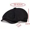 New Masculino Casual Newsboy Chapéu Primavera e Outono Fino Beret Retro Moda Selvagem Unisex Selvagem Chapéus Octagonais Gosinhos Jamont Berets de Algodão