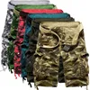 Camouflage Loose Cargo Shorts Men Cool Camo Summer Short Pants Homme Cargo Shorts Plus Size Brand Clothing 210322