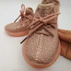 12-19cm Sneakers da criança Bebê Bebê Bling Diamante Meninas Meninos Esportes Sapatos Macio Macio 0-3y 211022