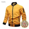 Faliza Mens Jackets Outono Militar Moda Moda Masculino Estante Collar Baseball Casacos Bomber Jaqueta Streetwear Roupa JH813 211217