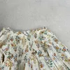 Bebek Kız Prenses Offshoulder Elbise Uzun Kollu Toddler Kız Pamuk Vestido Vintage Parti Düğün Pageant Bebek Giysileri 2-7Y Q0716