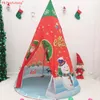 Festmasker lekfull väska 2021 julstil barn tält prinsesshus år inomhus ornameter gåvor 82