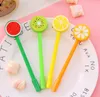 Fruit balpen pennen creatieve gel cartoon ballpoints pen fruit en fruitvorm