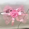 Decorative Flowers & Wreaths 3 Colors Artificial For Door Handles Wedding Car Decorations Fake Flower Party Festival Supplies Rearview Mirro