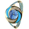 Armbandsur kvinnor klockor Rhinestone Wrist Watch Fashion Vintage Ladies Saat Relogio Feminino Relojes