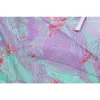 Sexy Asymmetrical Print Crop Tops Women Trendy Lace Up Sleeveless Camisole Femal Summer Clubwear Night Bar Mesh Tanks 210515