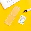 Women Badge ID Card Holder Lanyard Cards Cover Student Cute Unicorn Beautiful Flowers Campus Identity Card Cover Name Bag Neck