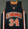 Custom Retro #34 CHARLES BARKLEY College baskettröja herr alla sydda valfri storlek XS-3XL 4XL 5XL Namn eller nummer