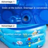 Baby inflatable pool small size can be bath tub big size can be swimming pool good kids birthday gift ball pit for outdoor use X0710
