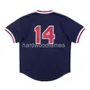 Custom Jim Rice # 14 Mitchell Ness 1989 Mesh Jersey Stitched Men Women Youth Kid Baseball Jersey XS-6XL