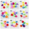 100pcs/set Kids Hair Claws Mixed Color Butterfly Sunflower Heart Star Shape Mini Baby Children Hair Clips Accesories