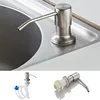 Stainless Steel Sink Liquid Soap Dispenser Built-In Lotion Pump Head Extension Silicone Tube For Bathroom Kitchen Cleaning 211206