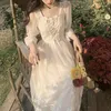 Summer Lace Sweet Elegant Dress Women Evening Party Dress Korean Kawaii Short Sleeve Dress Female Square Collar 210521