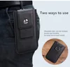 Ultra-thin outdoor sports cell phone pu leather cases pocket ins men's mountaineering hanging waist card bag