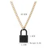 Party Favor Exaggerated Necklace Personalized sweet Creative Color padlock Necklace dd961