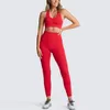 Ensemble deux pièces de Sport pour femmes, vêtements d'entraînement, costumes de Fitness, manches longues, ensemble de Yoga sans couture, Leggings