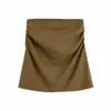 vintage office laydies tailored skirts autumn linen women mini sexy female concise girls straight skirt 210430