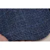 Högkvalitativ höst och vinter Kvinnors kostym Byxor Plaid Woolen Professional Wide Leg Kvinna 2-Piece Set 210527