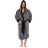 Gym Clothing 2021 Mens Hooded Super Soft amp Cosy Thick Long Bath Bathrobe Cloak Winter Warm Robe Fashion Dressing Gown7194836