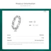 100% 925 Sterling Silver Forme irrégulière Empilable CZ Bagues pour femmes Déclaration de mariage Bijoux Bijoux 210707