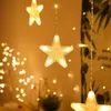 문자열 커튼 Led Festoon Fairy String Light Garland Christmas Decorations 2023 조명 웨딩 파티 장식 가정용 램프