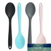 Food Grade Silicone Long-Handled Soup Spoon Tableware Solid Color Spoon Kitchen Silicone Spoon Flatware Utensils Accessories Factory price expert design Quality