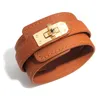 Personalized Women Style Multicolors Wide PU Leather Cuff Bracelet Jewelry