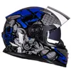 Motosiklet kask serisi yüksek kaliteli kask çift lens motokros tam yüz cascos para moto dört mevsimler manmotorcyclemotorccle