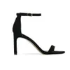 고귀한 디자인 숙녀 하이힐 샌들 2021 패션 스틸 레토 대형 크기 34-41 한 단어 버클 벨트 유럽과 미국 신발