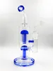 Hookahs Double Showerhead Percolator Högkvalitativ glas Bong Bägare Bongs