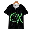 Maillots de baseball personnalisés à la mode Casual Hommes 3D Mince Baseball Chemises en Jersey Formation confortable 012