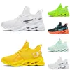 Bonne qualité Non-Marque hommes femmes chaussures de course noir blanc lac vert volt Citron jaune orange Respirant hommes mode baskets sports de plein air baskets