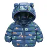 New baby clothes cute cartoon foreign style thickened warm down jacket cartoon dinosaur toddler boy jacket 0-5 years old H0909