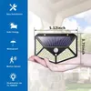 212 LED's Outdoor LED Solar Lights Waterproof Tuin LED Lampen Wandlamp Koud Wit Lantaarn voor hekpost