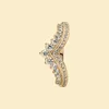 Bijoux esthétiques Timeless Wish Tiara Designer Pandora Anneaux pour femmes hommes couple bague ensembles anniversaire Saint Valentin cadeaux 167736C01