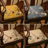 CushionDecorative Pillow Magpie Embroidered Chinese Style Seat Cushion Highgrade Nonslip Chair Yellow Blue Birds Tatami Home De9592096