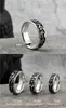 Handgefertigter originaler Wikinger-Ring aus S925-Sterlingsilber mit Rune und Holzbox als Geschenk für Männer oder Frauen