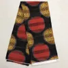 Tissu en Satin jaune, 5 mètres/lot, joli motif imprimé, mousseline de soie douce africaine, dentelle pour s'habiller, LG15, meilleure vente