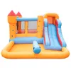 Storage Boxes & Bins LOVELY Children Inflatable Jumping Castle with Pool and Slide include Air Blower game toy