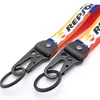 Keychains Car Motorcycle Logo Keychain Nylon Printed Pattern Key Ring Tag Lanyard For REPSOL Power Motorrad Auto Accessories