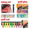 Haute qualité!!! Puff Bar Puff Plus Bang XXL XXTRA 2000cuffs Cigarettes Jetables Vape Pen Dispositif Pod Xtra Vaporisateur Vape Kit Stock en gros en États-Unis !!!