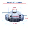 1 stycke 1m60T Sporborrningstorlek 6 8 10/12 mm Lågt kolstål Material Högkvalitativt metallväxel för motor