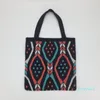 Evening Bags Lady Boho Chic Aztec Tote Bag Women Crochet Woolen Open Shopper Top-handle 2021Female Daily Handbag