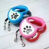 Dog Collar Leashes Retractable Leash Nylon Tape 13ft Utgående Automatisk Pet Leads Belt för små medium hundar som går springträning