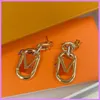 Mode Nouvelles Femmes Boucles D'oreilles Lettres Boucle D'oreille Designer Femmes Oreille Goujons Or Couleur Designers Chaîne Bijoux Dames Pour Cadeaux De Fête NICE D221158F