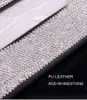 Diamant serviette ensemble voiture pare-soleil tissu support de la boîte cristal strass Auto intérieur stockage décoration accessoires